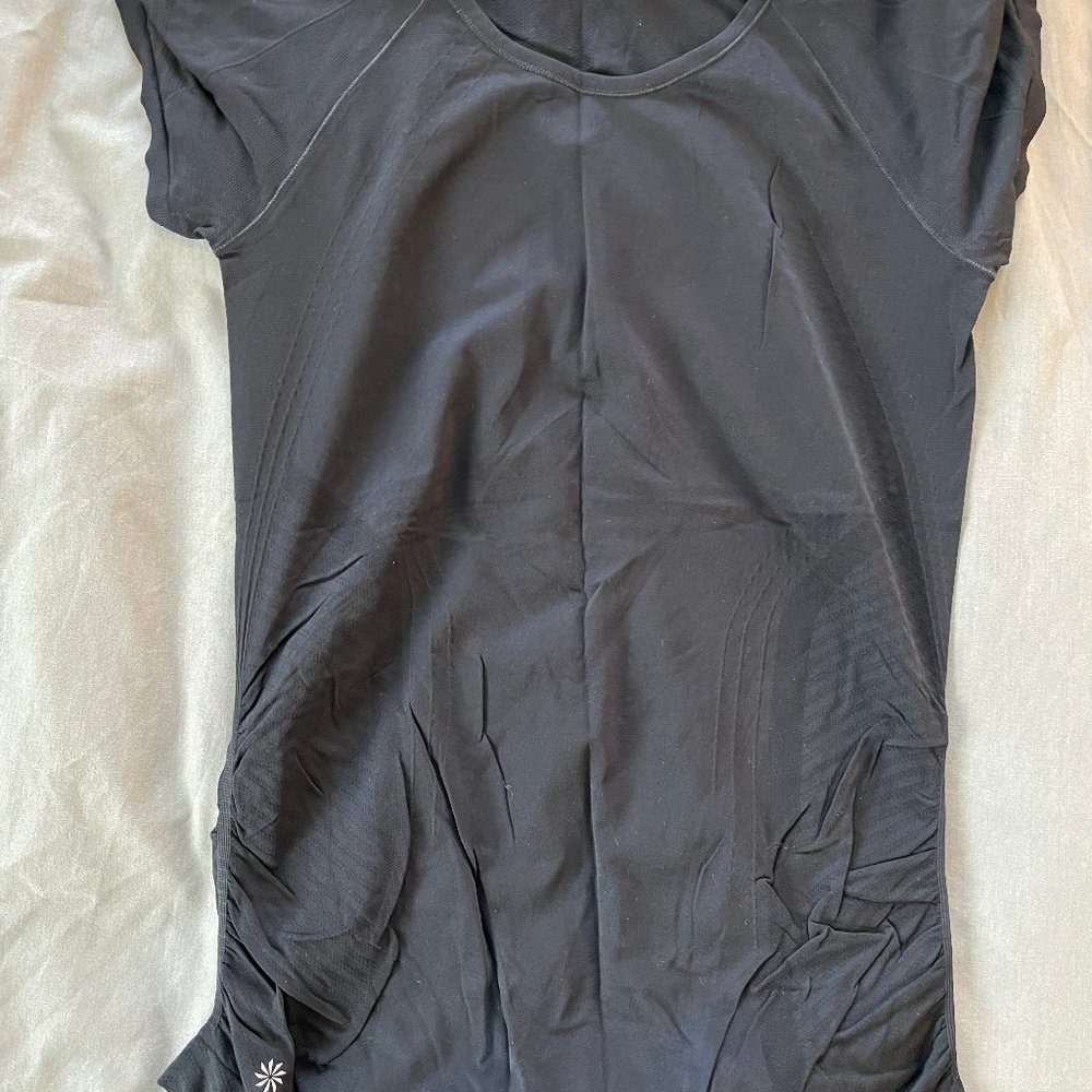 Athleta Speedlight Seamless Tee - Black - M